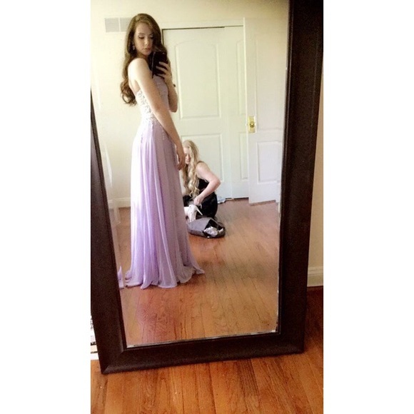 Beaded Sheer-Back Gown // - Picture 4 of 8